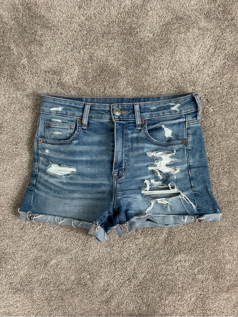 American Eagle Distressed Shorts - medium Blue
